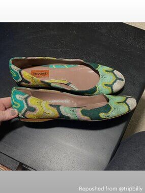 Missoni Zig Zag Ballet Flats